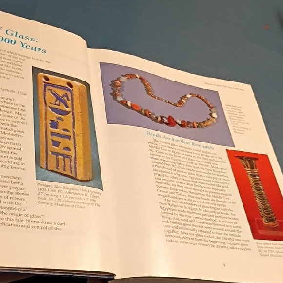 Vintage Glass and Etchings Coffee Table Books - Blue and Cream - Picture 10 of 14